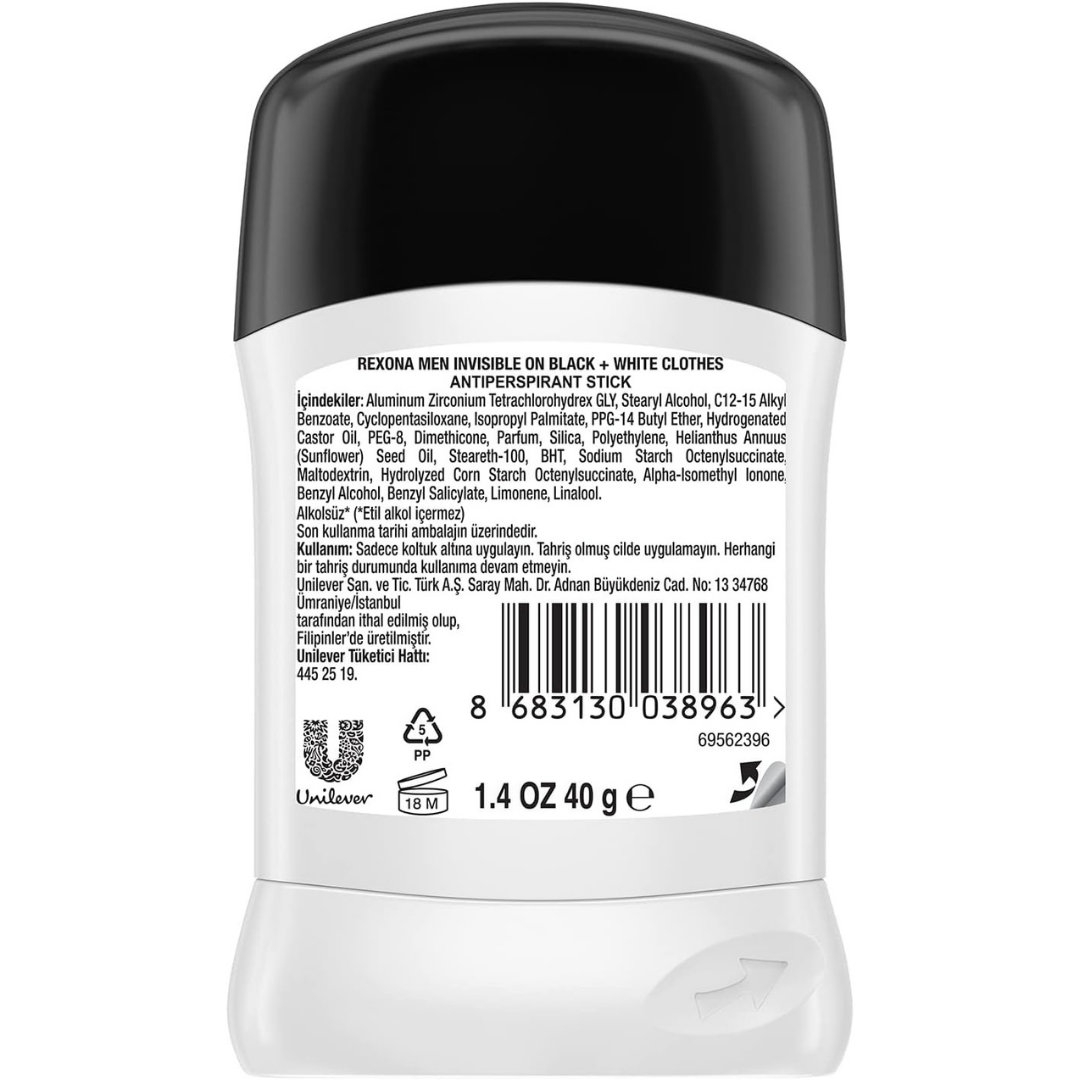 Rexona Men Stick 40gr. Antibacterial & Invisible