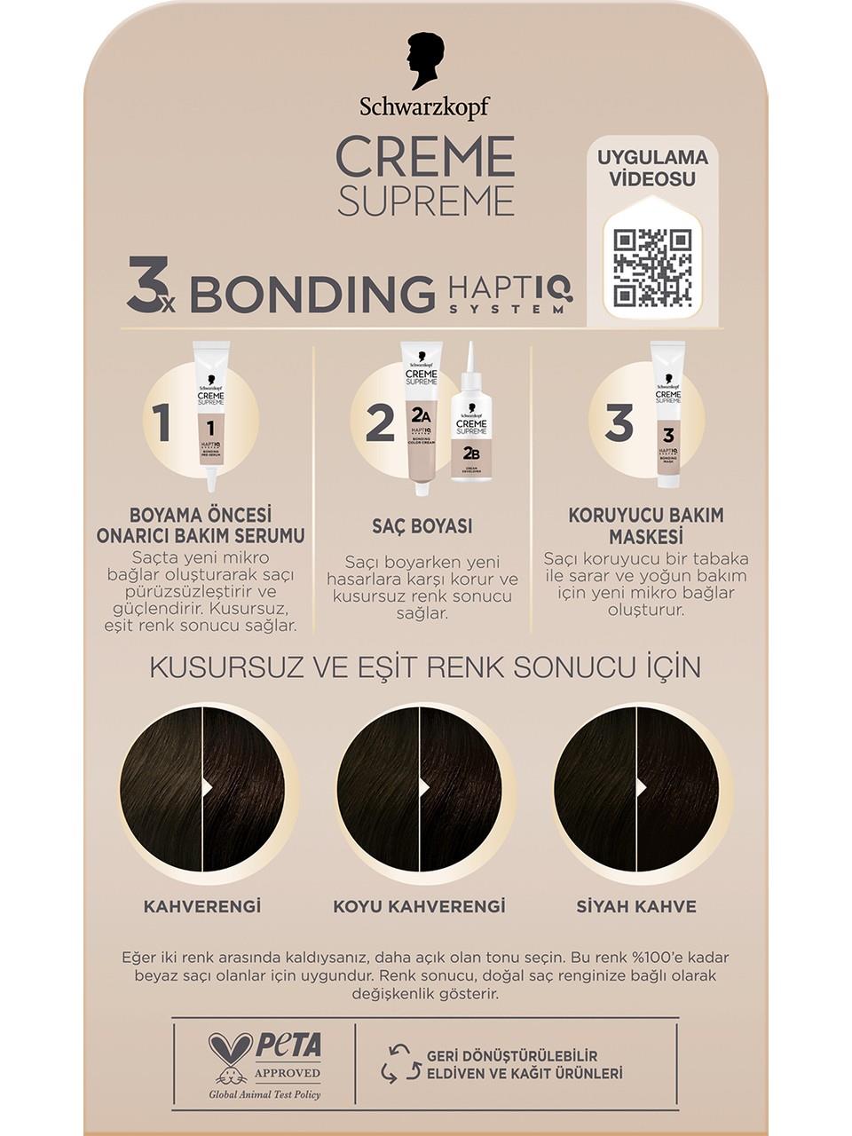 Schwarzkopf Creme Supreme Kit Boya 3-0 K.Kestane
