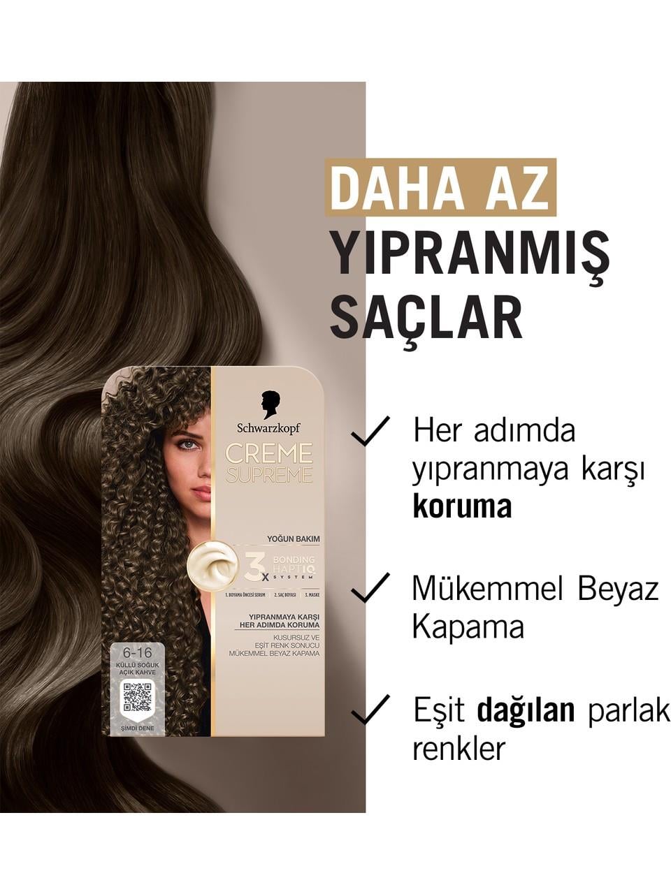 Schwarzkopf Creme Supreme Kit Boya 6-16 K.A.Kahve