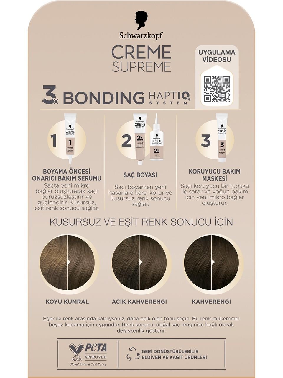 Schwarzkopf Creme Supreme Kit Boya 6-16 K.A.Kahve