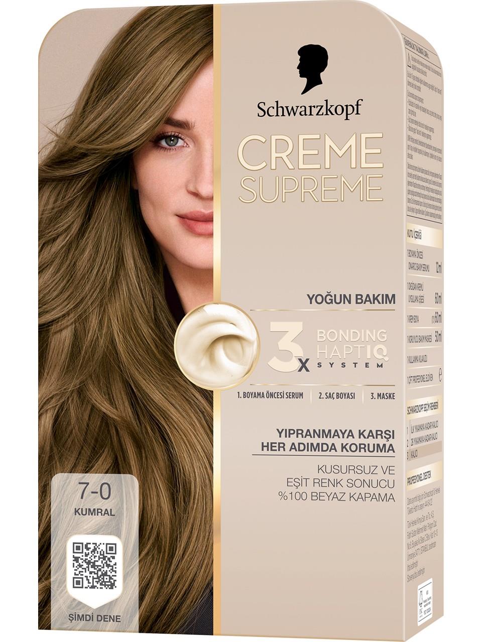 Schwarzkopf Creme Supreme Kit Boya 7-0 Kumral