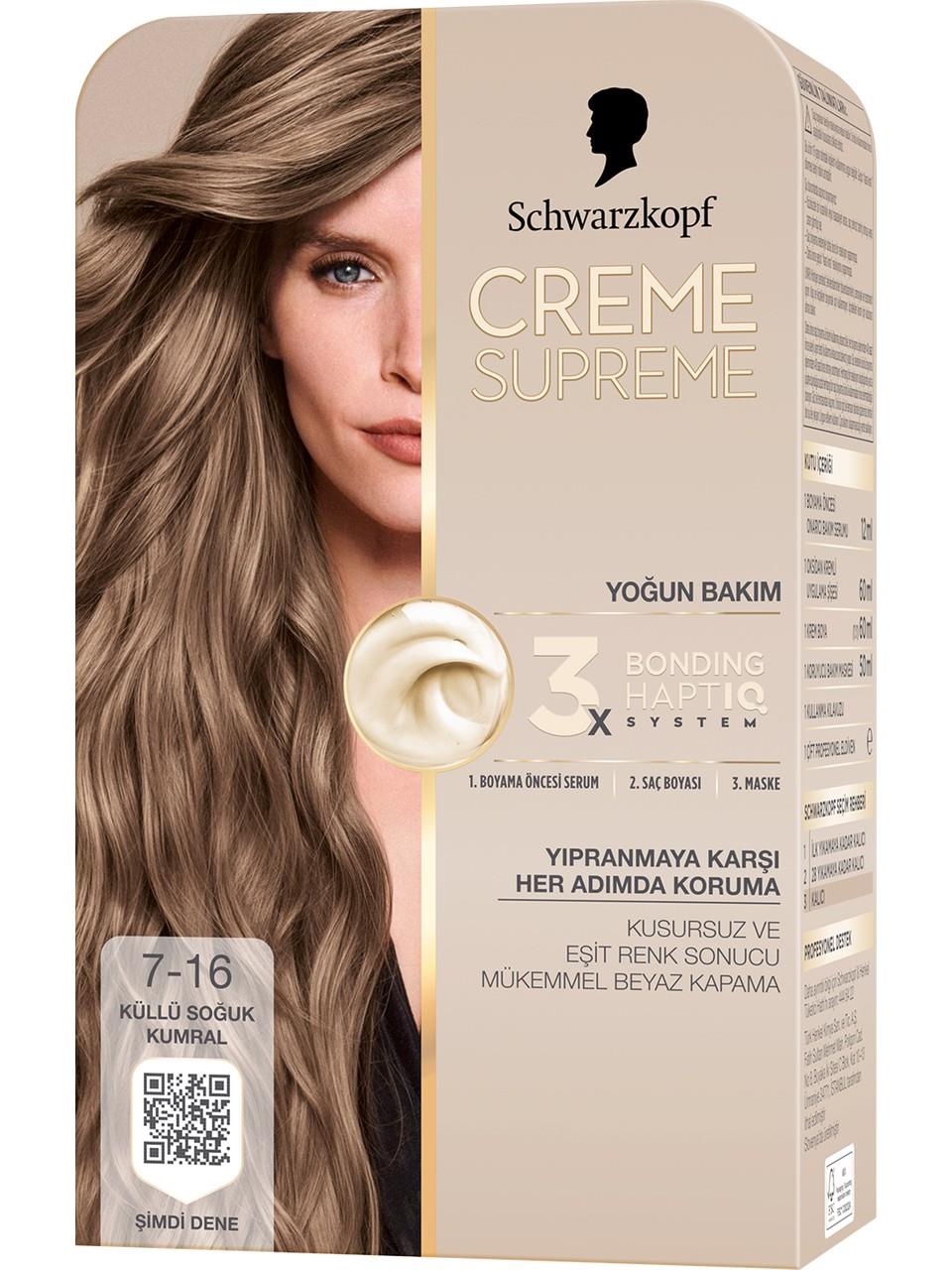 Schwarzkopf Creme Supreme Kit Boya 7-16 K.S.Kumral
