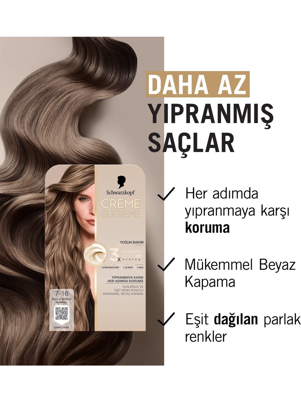 Schwarzkopf Creme Supreme Kit Boya 7-16 K.S.Kumral