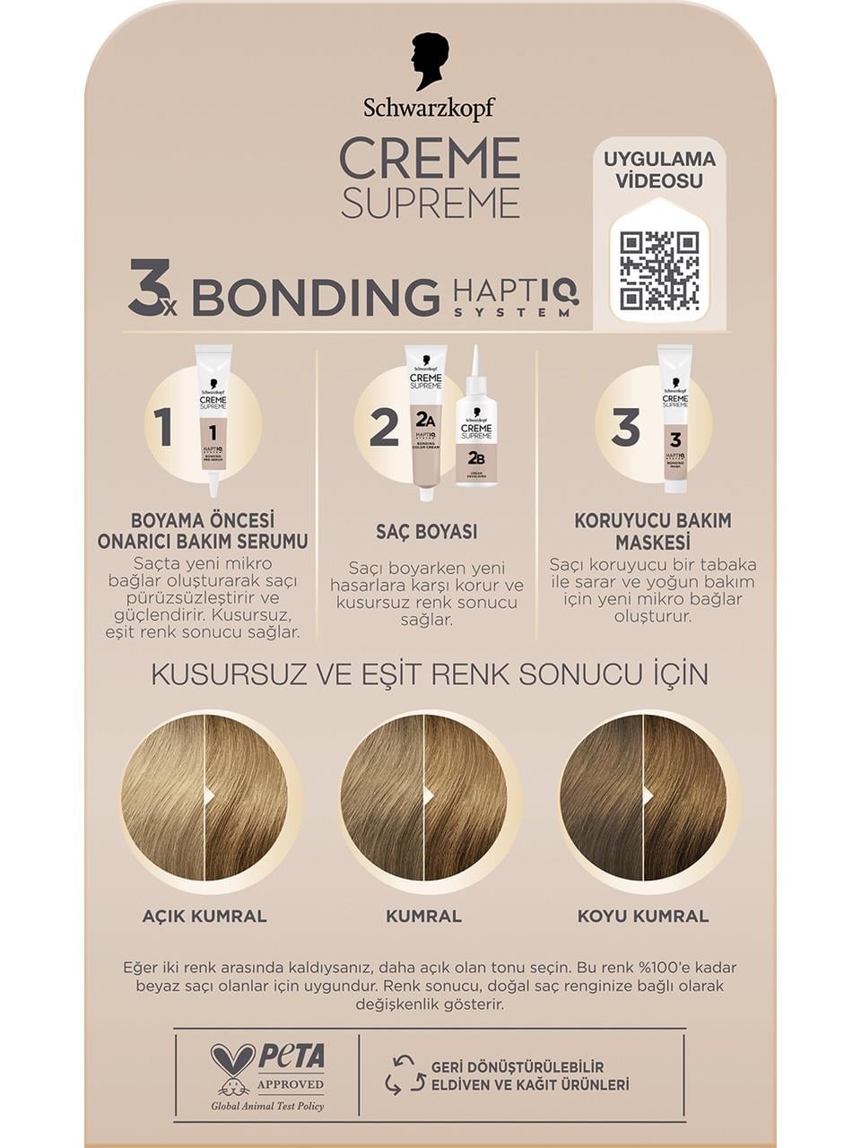 Schwarzkopf Creme Supreme Kit Boya 8-0 Koyu Sarı