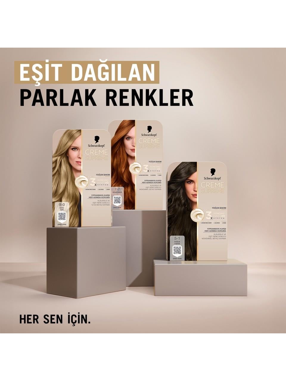 Schwarzkopf Creme Supreme Kit Boya 8-0 Koyu Sarı