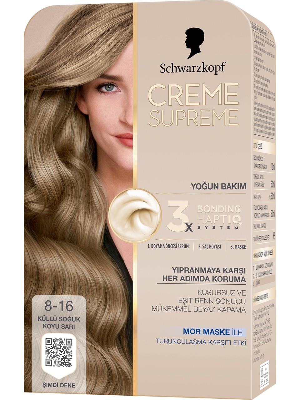 Schwarzkopf Creme Supreme Kit Boya 8-16 K.S.K.Sarı