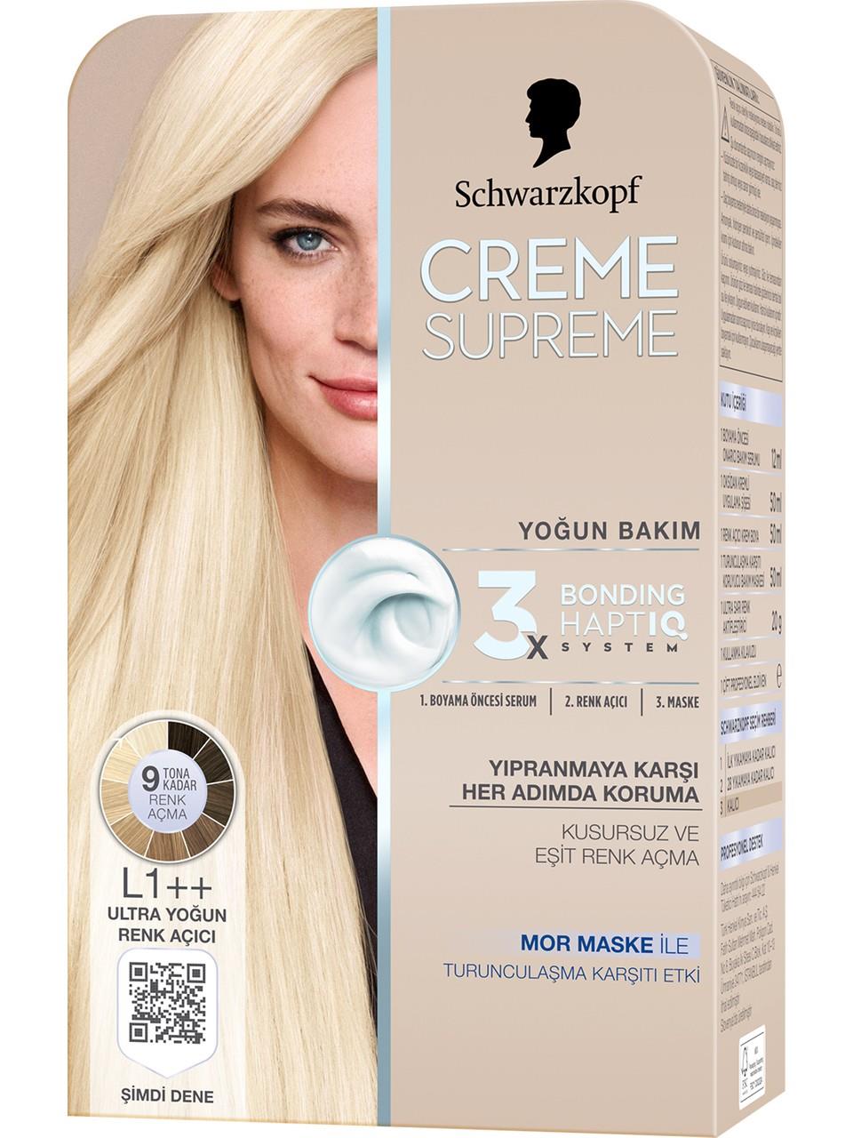 Schwarzkopf Creme Supreme Kit Boya L1++