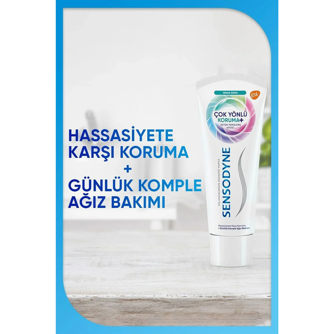 Sensodyne Diş Macunu 50ml. Gelişmiş Beyazlık 1+1