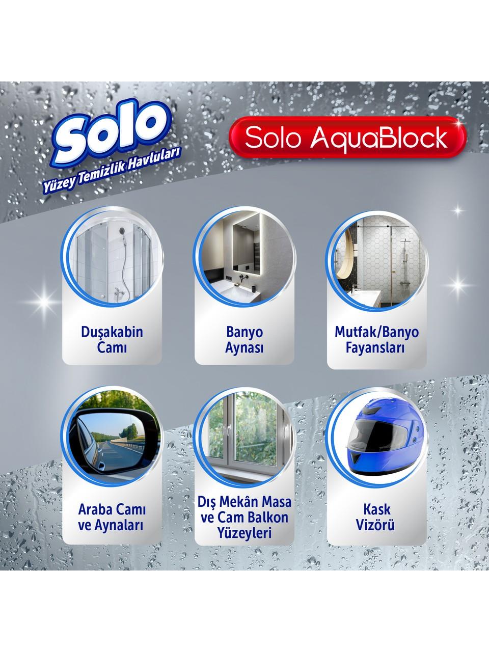 Solo Yüzey Temizleme Havlusu 30'lu Aqua