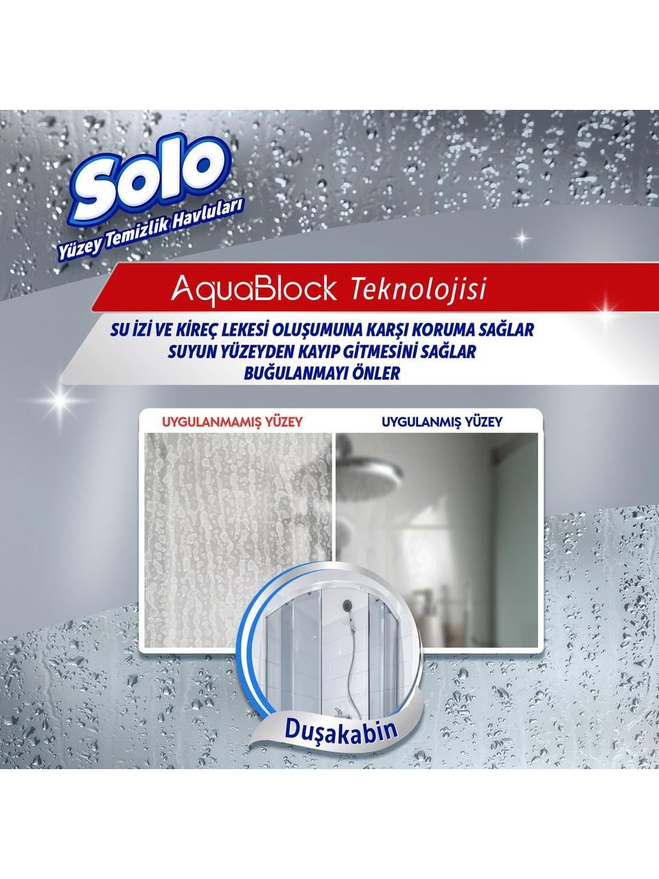 Solo Yüzey Temizleme Havlusu 30'lu Aqua