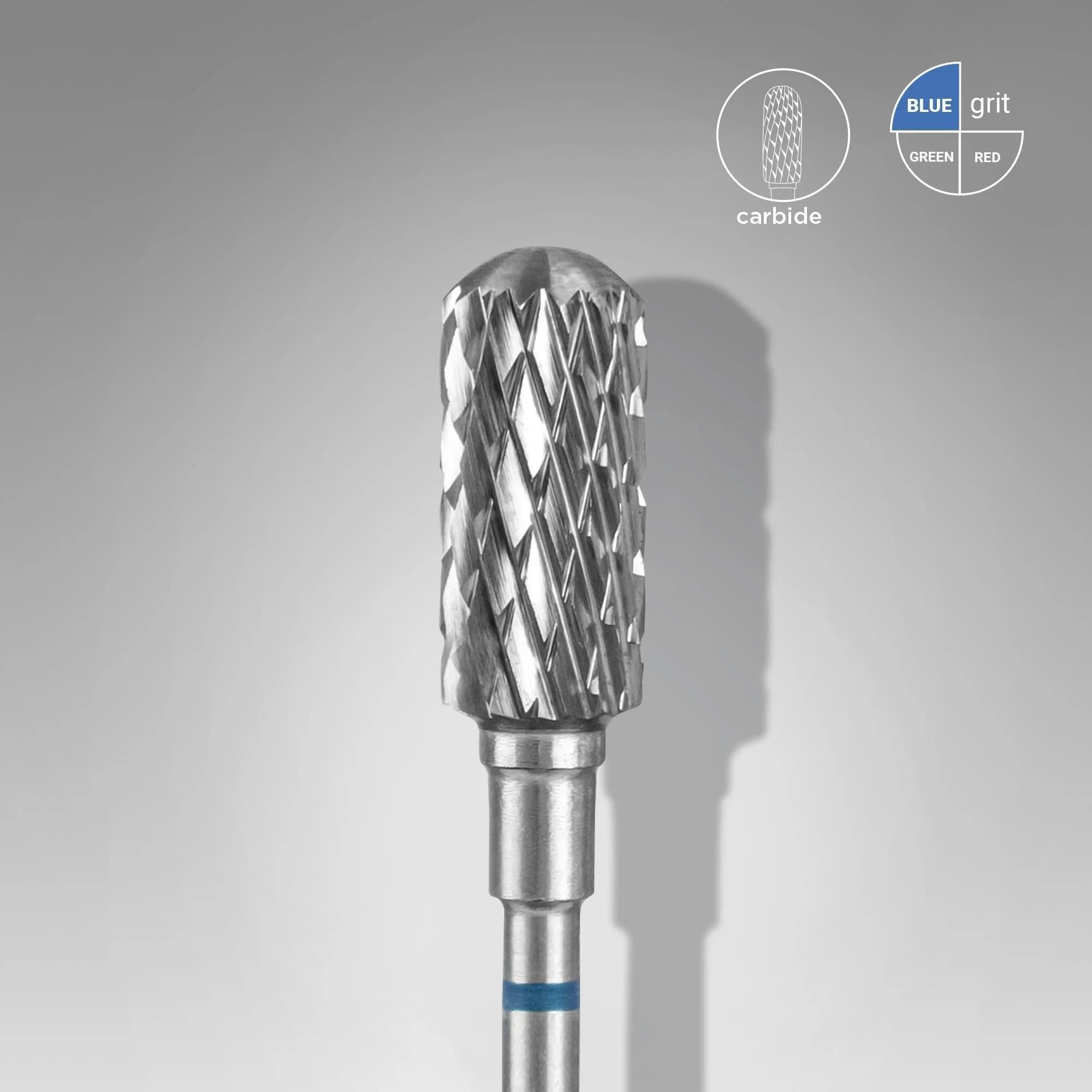 STALEKS PRO ÇELİK Y.SİLİNDİR FREZE MAVİ 6,0mm/14mm