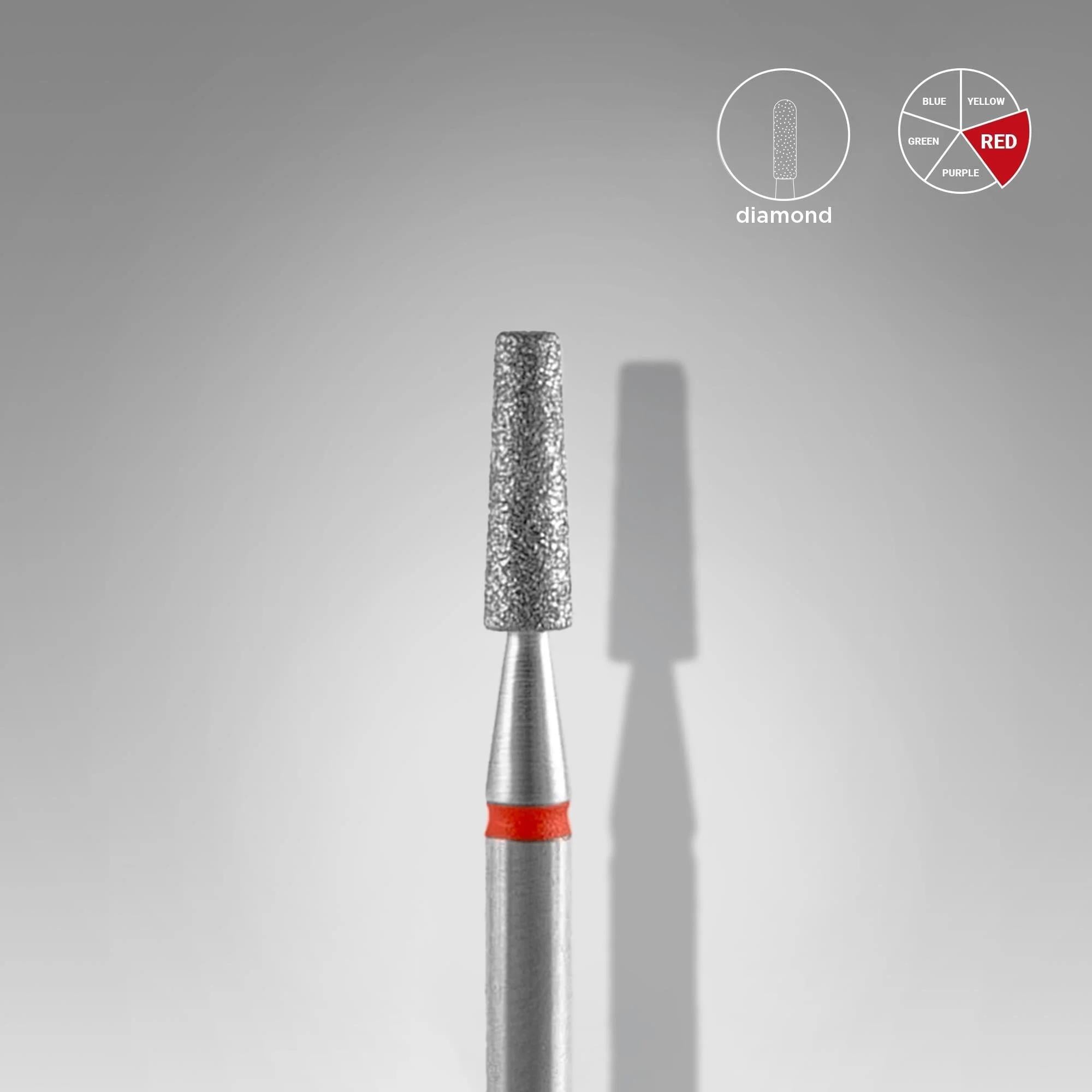 STALEKS PRO ELMAS K.KONİ FREZE KIRMIZI 2,5mm/8mm