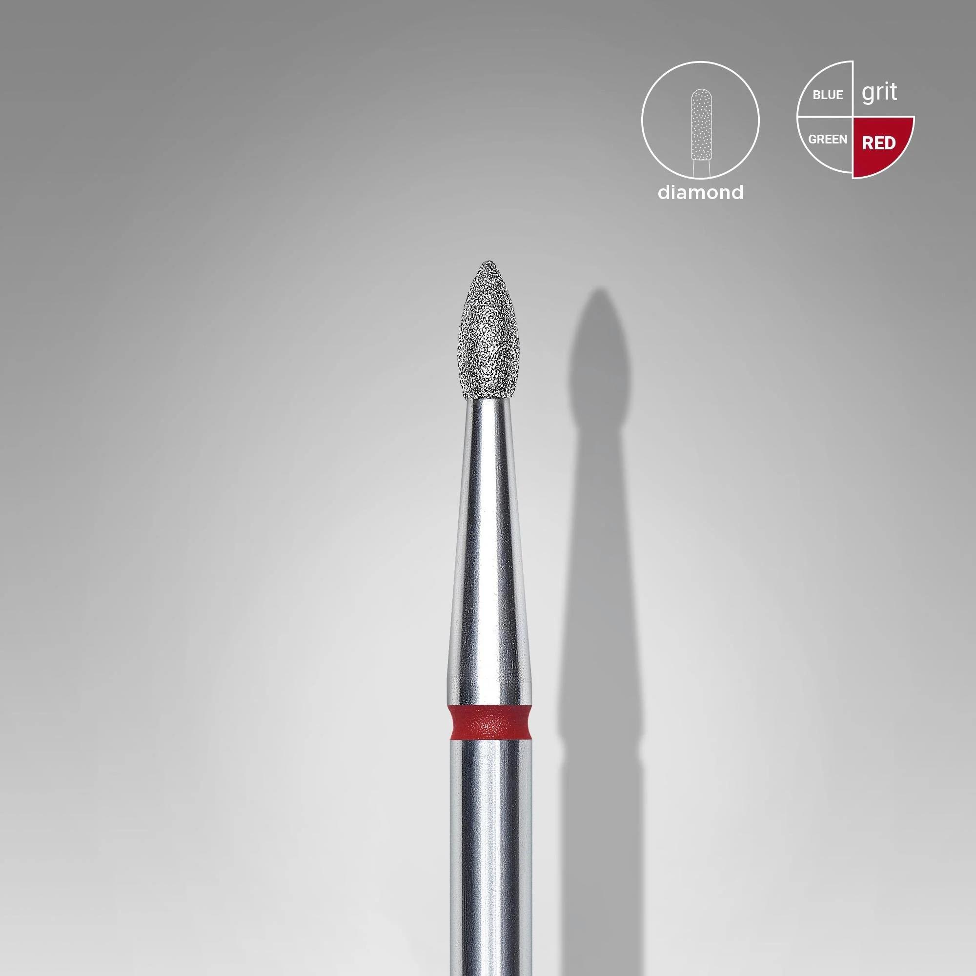 STALEKS PRO ELMAS TOMURCUK FREZE KIRMIZI 1,8mm/4mm