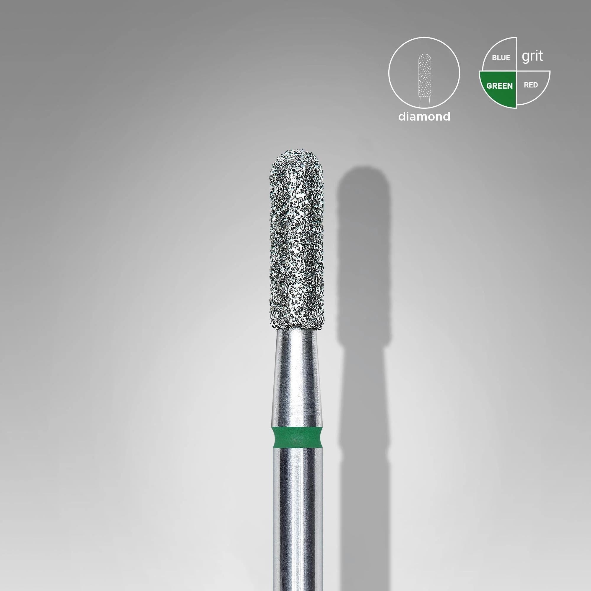 STALEKS PRO ELMAS Y.SİLİNDİR FREZE YEŞİL 2,3mm/8mm