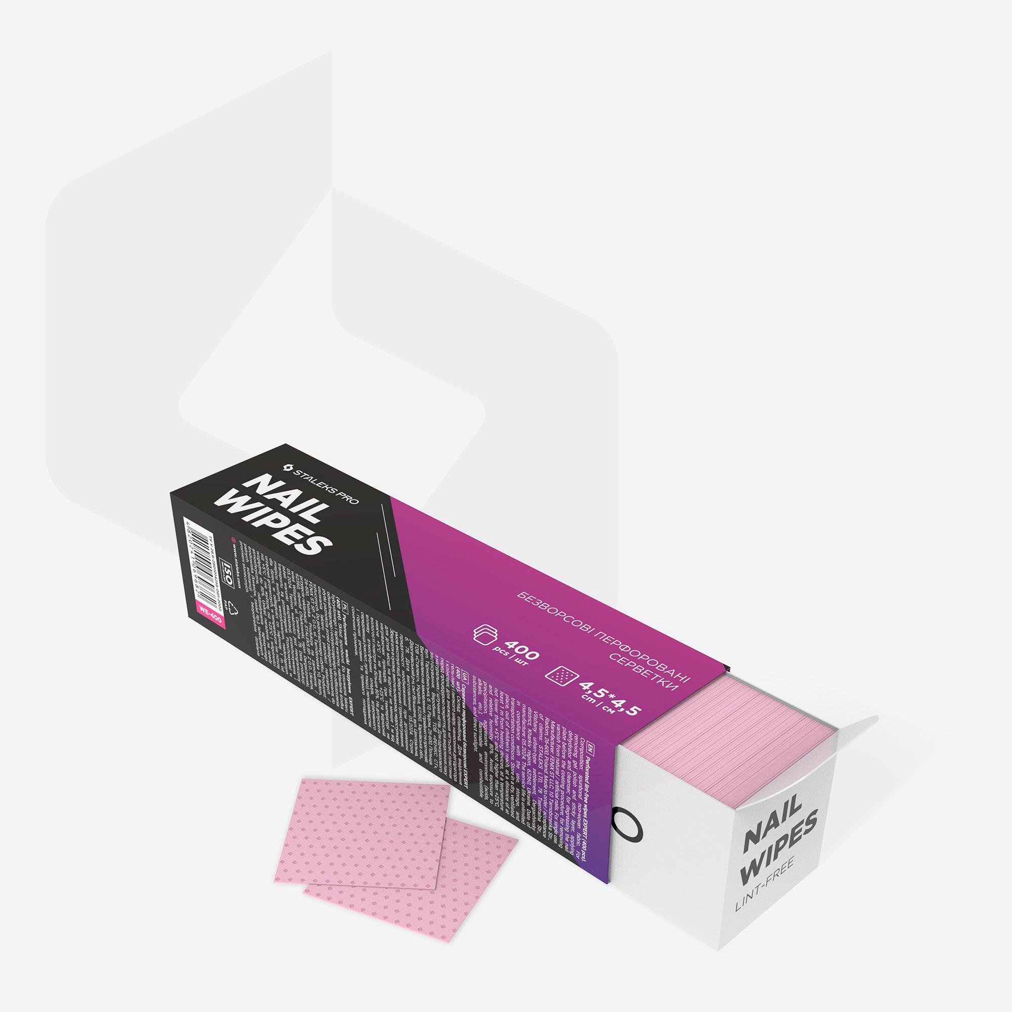 Staleks Pro Expert Tüysüz Mendil 400pcs WE-400