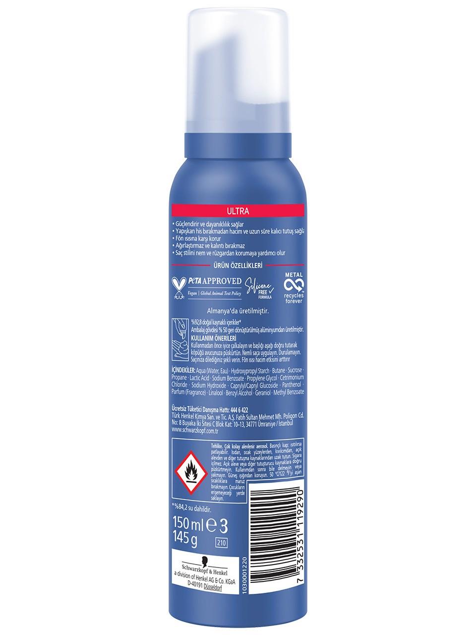Taft Köpük 150ml. Ultra