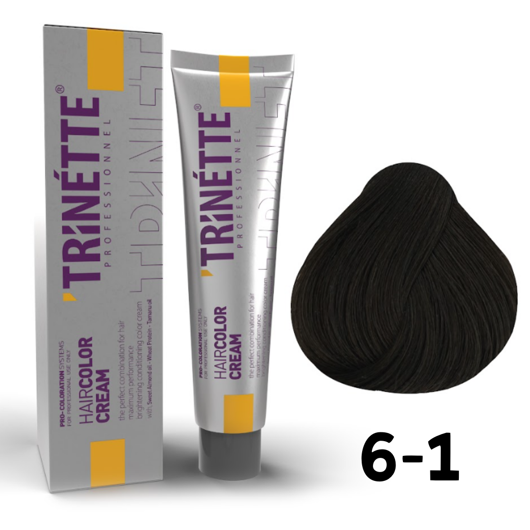 Trinette Saç Boyası 100ml. 6-1 K.Küllü Kumral