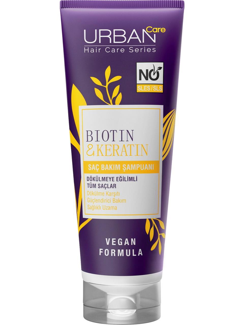 Urban Care Şampuan 250ml. Biotin&Keratin Sülfatsız