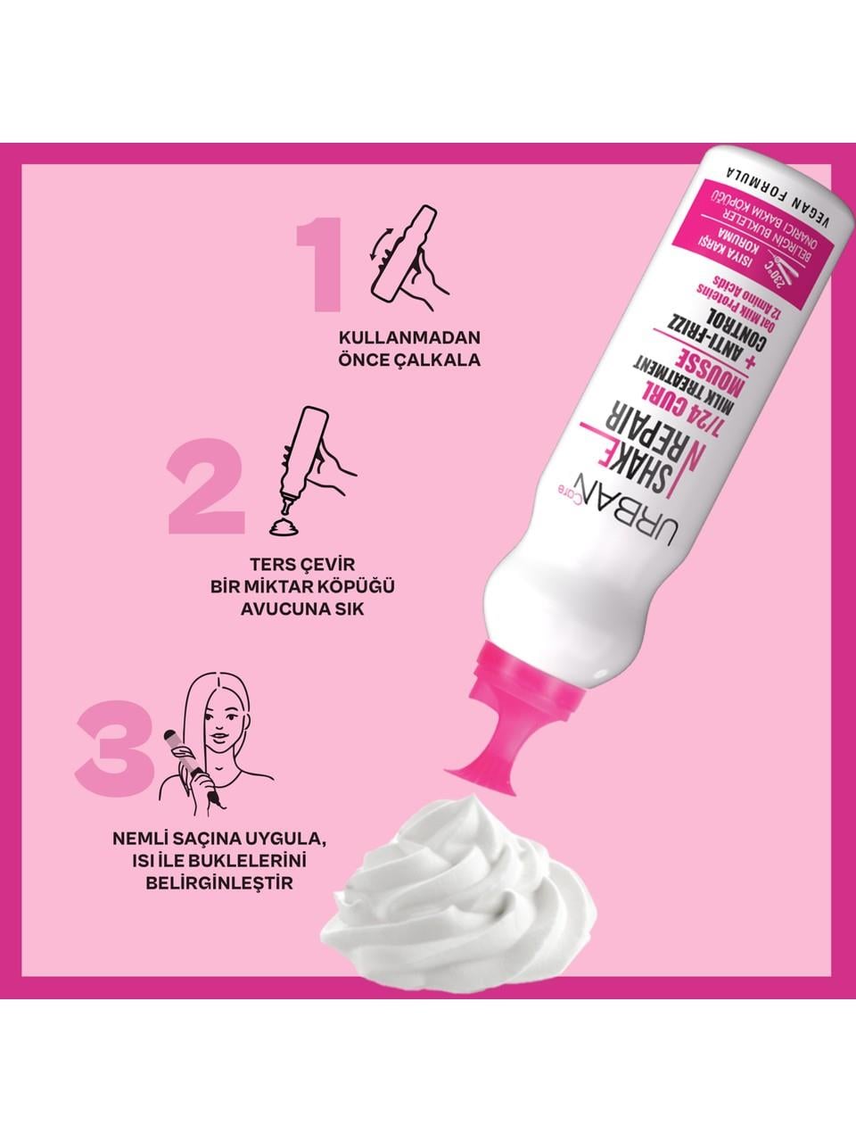 Urban Shake N Repair 150ml. Anti-Frizz Curl Milk