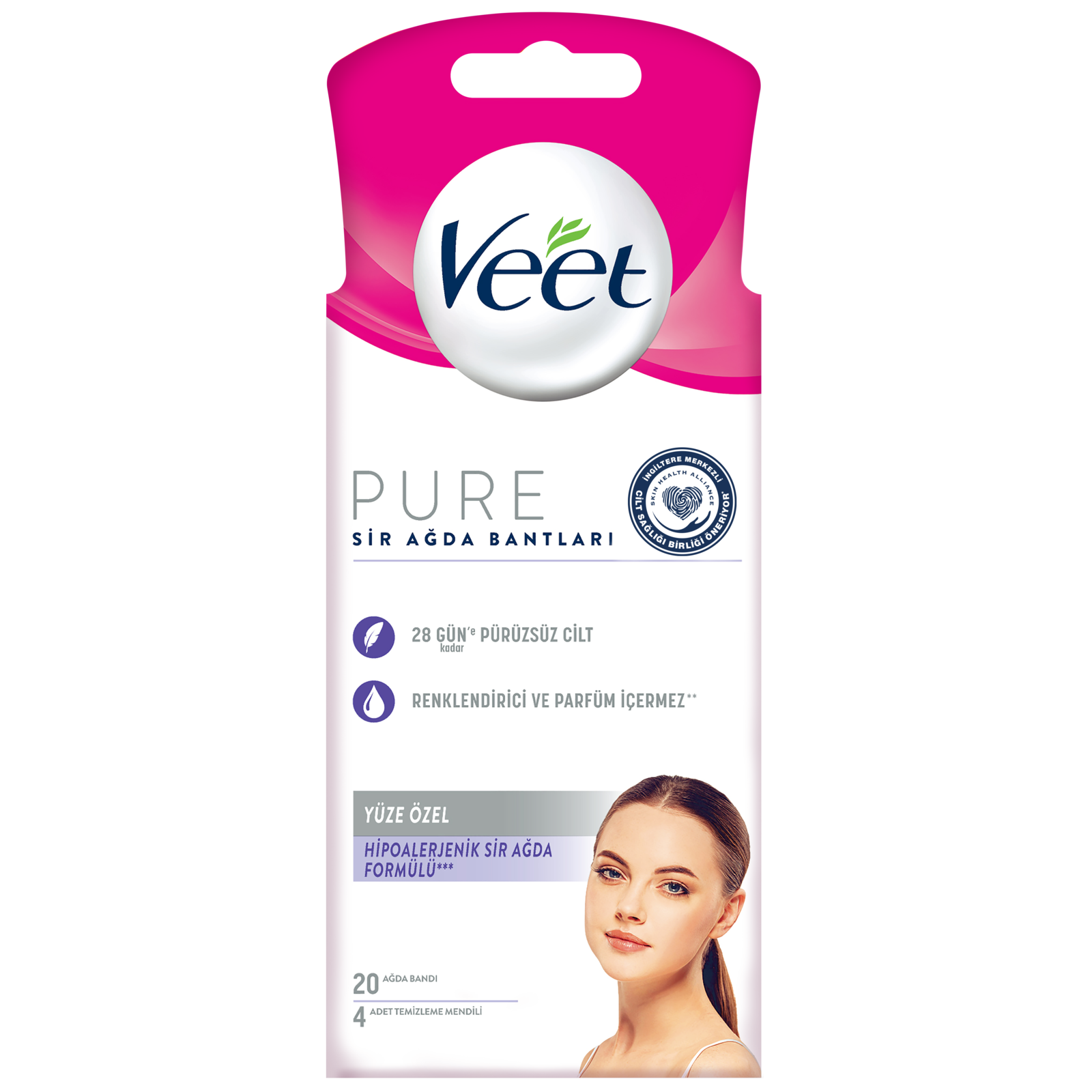 Veet Pure Sir Ağda Bandı 20'Li Hassas Ciltler