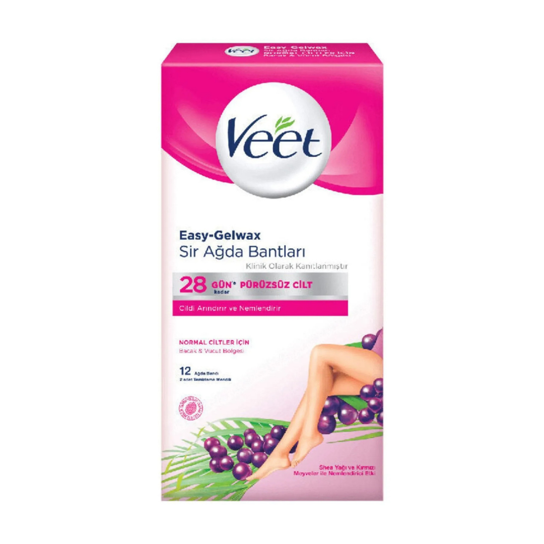 Veet Sir Ağda Bandı 12'Li Normal Ciltler