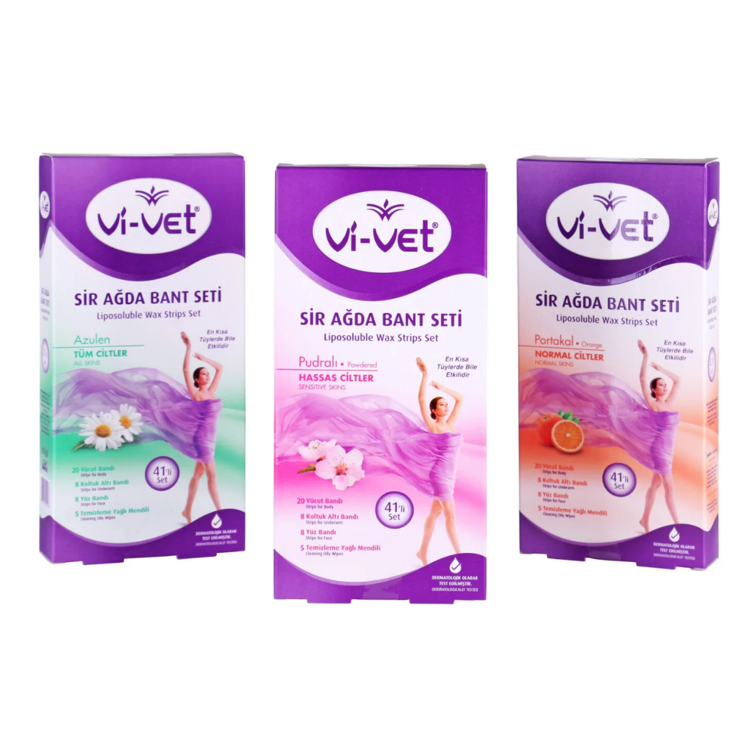 Vıvet Ağda Bant Seti Pudralı (Karma Set)