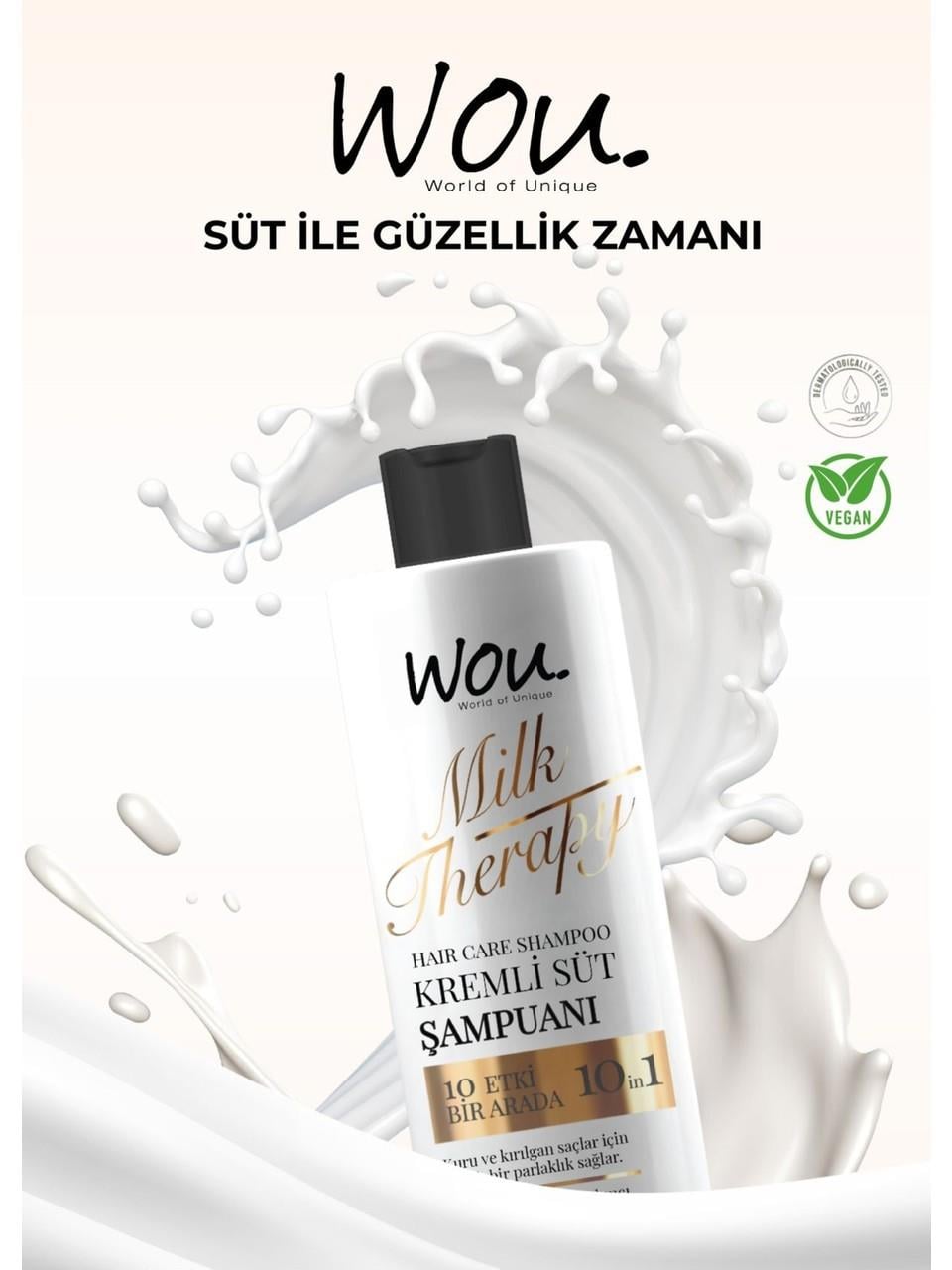 Wou Şampuan 400ml. Milk Therapy
