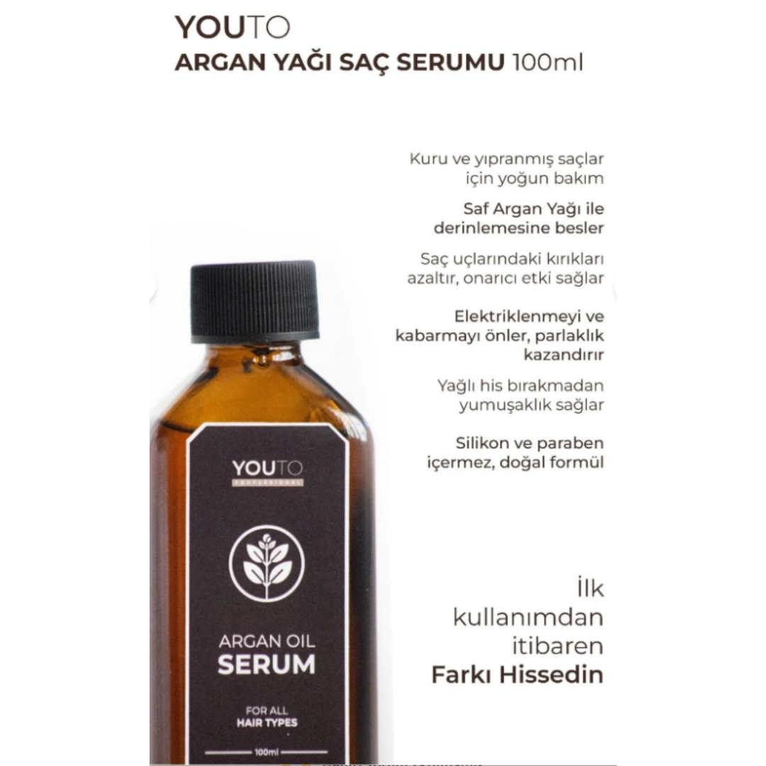 You To Saç Serumu 100ml. Argan Oil