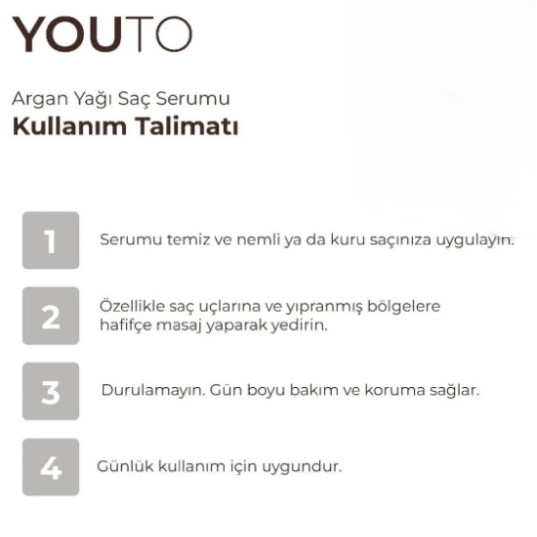 You To Saç Serumu 100ml. Argan Oil