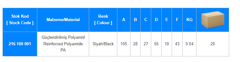 216 Dönüş Boynu Polyami̇d Tarakli