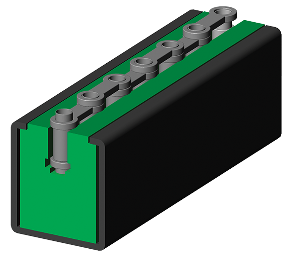 Alpolen® 1000 Ccz Model Çeli̇k Profi̇li̇ Zi̇nci̇r Kizaklari