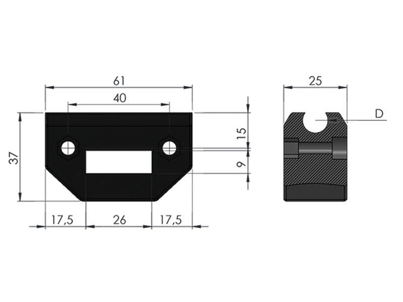 Geni̇ş Tutucu Tekli̇ Çubuk Mengenesi̇ (Mi̇lsi̇z)