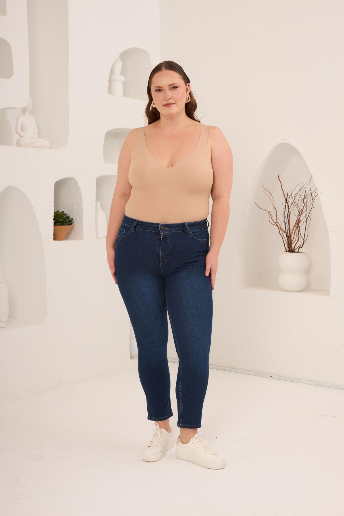 Büyük Beden Kim.Lacivert Pantolon - RMG