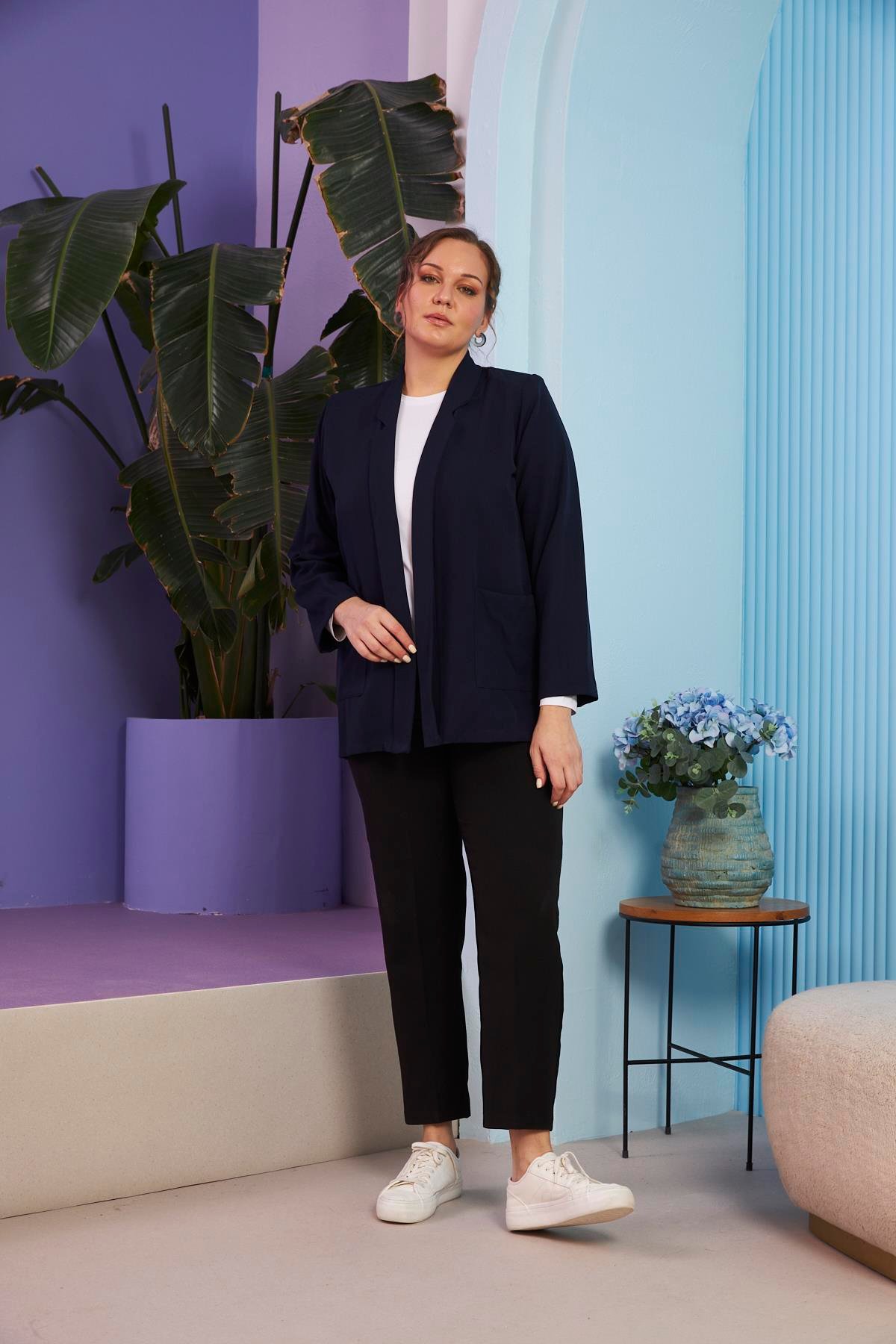 Rmg Büyük Beden Lacivert Ceket