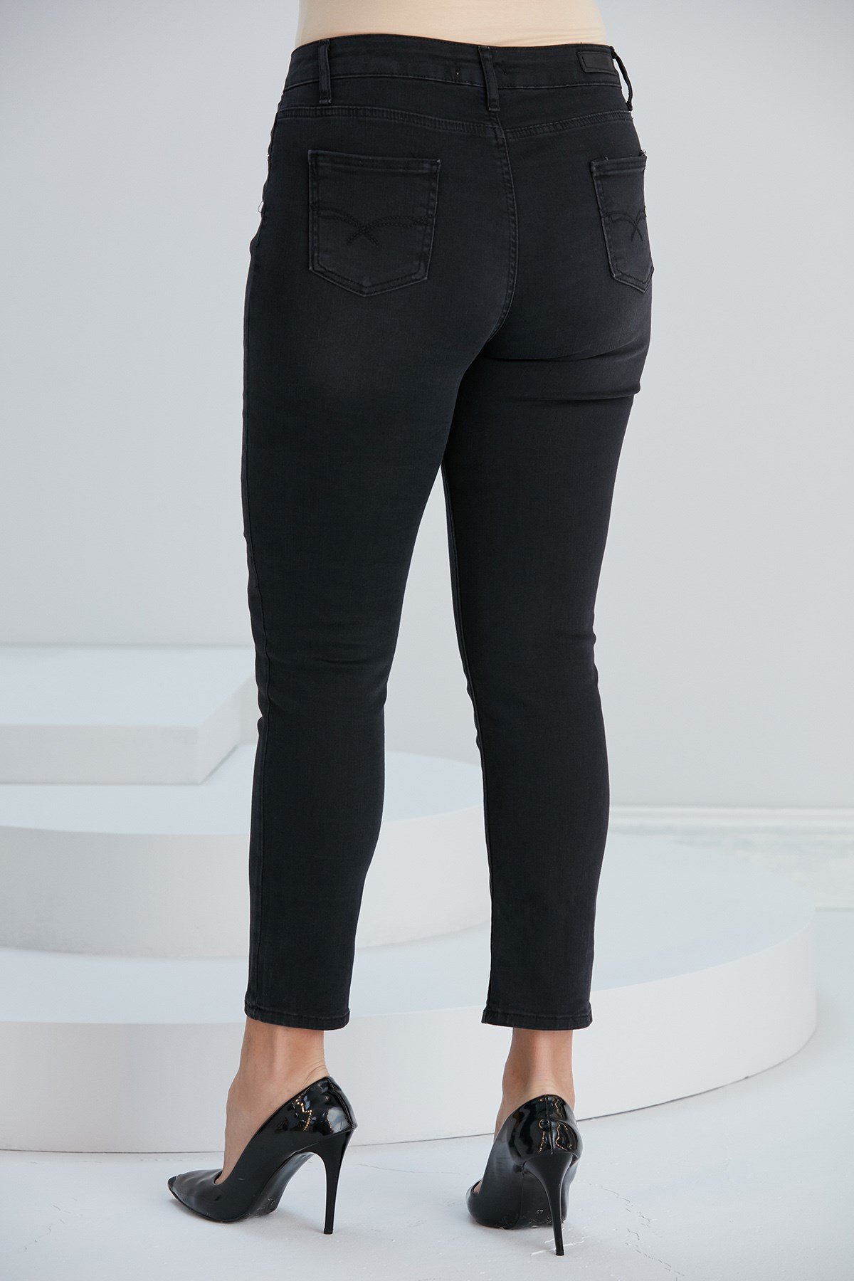 RMG Büyük Beden Füme Pantolon