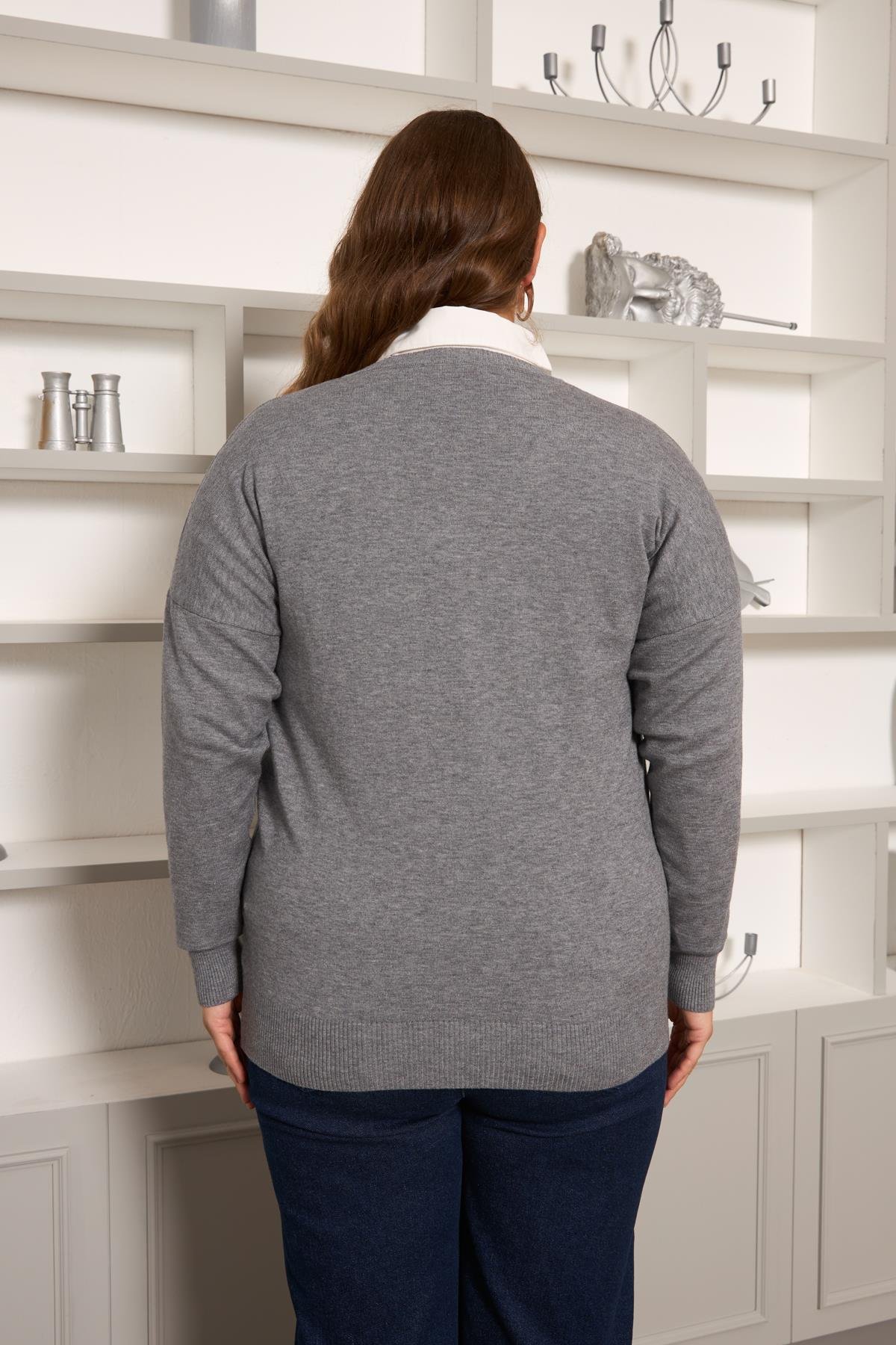 V YAKA TRİKO KAZAK 1-2