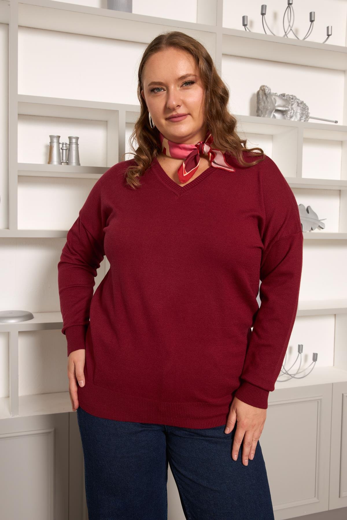 V YAKA TRİKO KAZAK 1-2