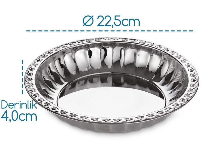 Abant Çelik Meyve Tabağı 22,5cm No:1