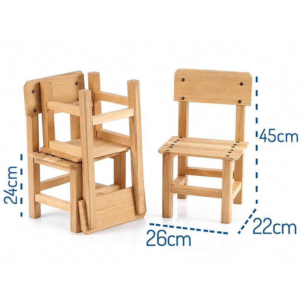 Ahşap Çocuk Sandalyesi Mini Sandalye