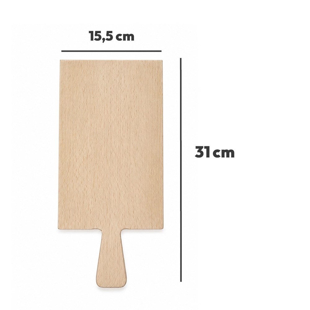 Ahşap Kulplu Kesme Tahtası 31x15,5cm