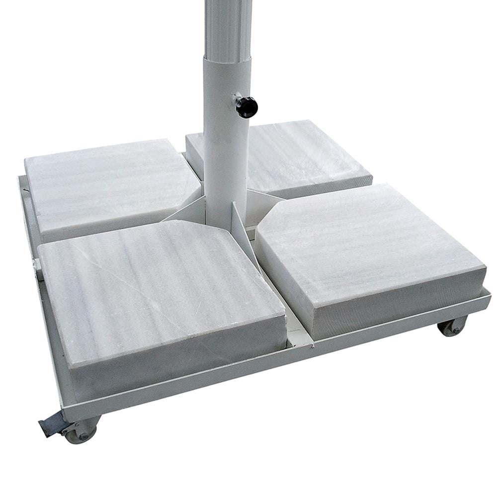 Alezy 344 Polyester Şemsiye Tente Büyük 4mx4m / 8 Kare (4'lü Mermer Set Dahil)