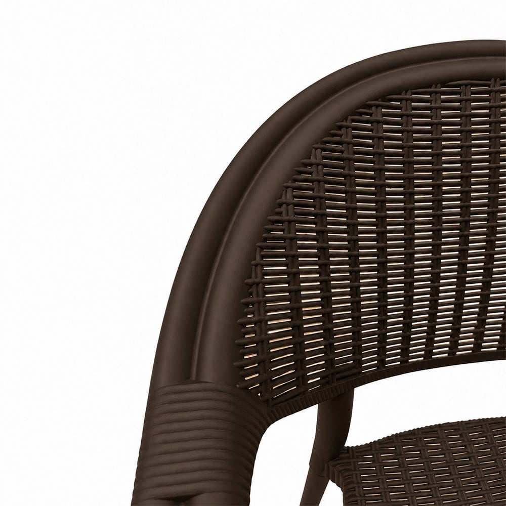 Alezy Atlantis Rattan Desenli Kollu Koltuk