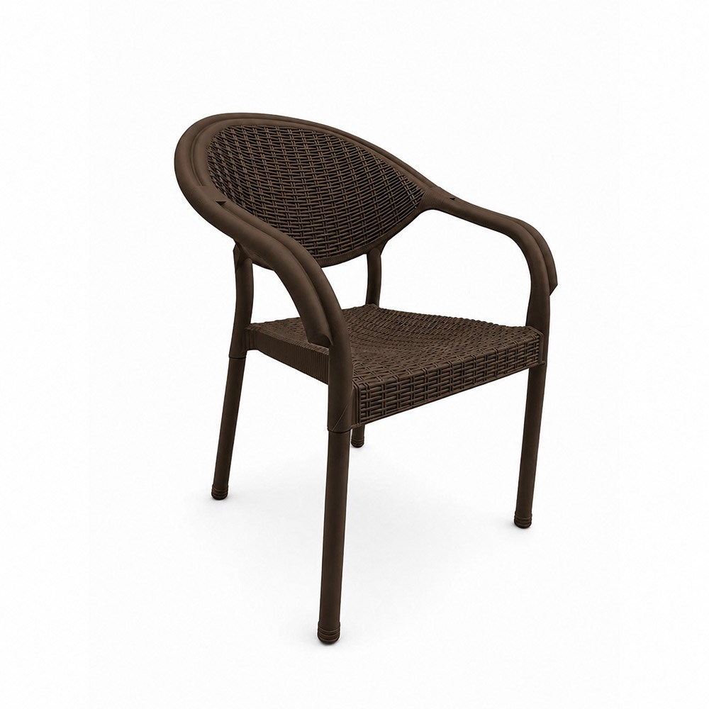 Alezy Atlantis Rattan Desenli Kollu Koltuk