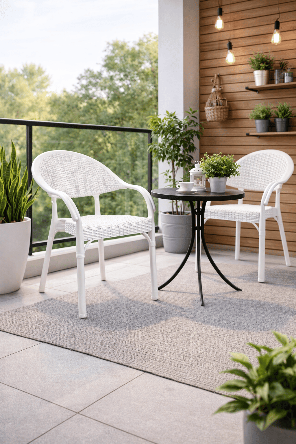 Alezy Bambu Rattan Desenli Koltuk