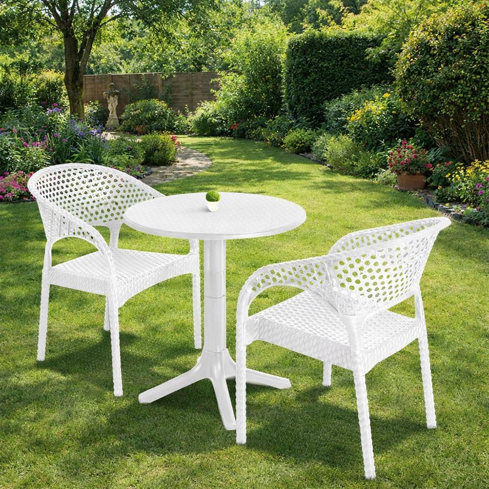 Alezy Bella Bistro Ø60 cm Masalı İki Kişilik Masa Takımı