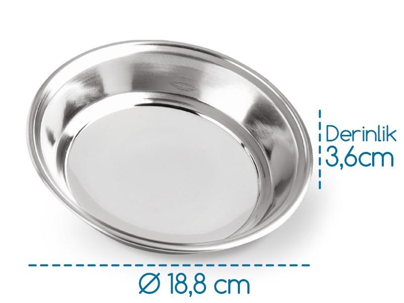Alezy Çelik 430 Anadol Tabak 18 cm No:3