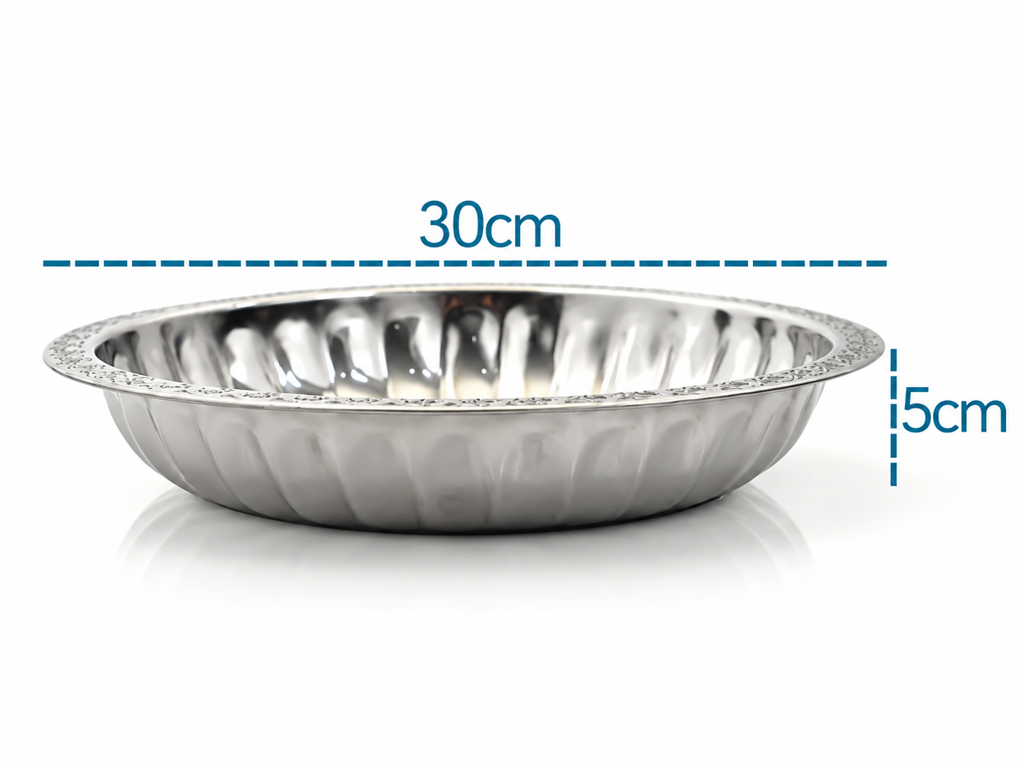 Alezy Çelik Meyve Tabağı No:3 - 30cm