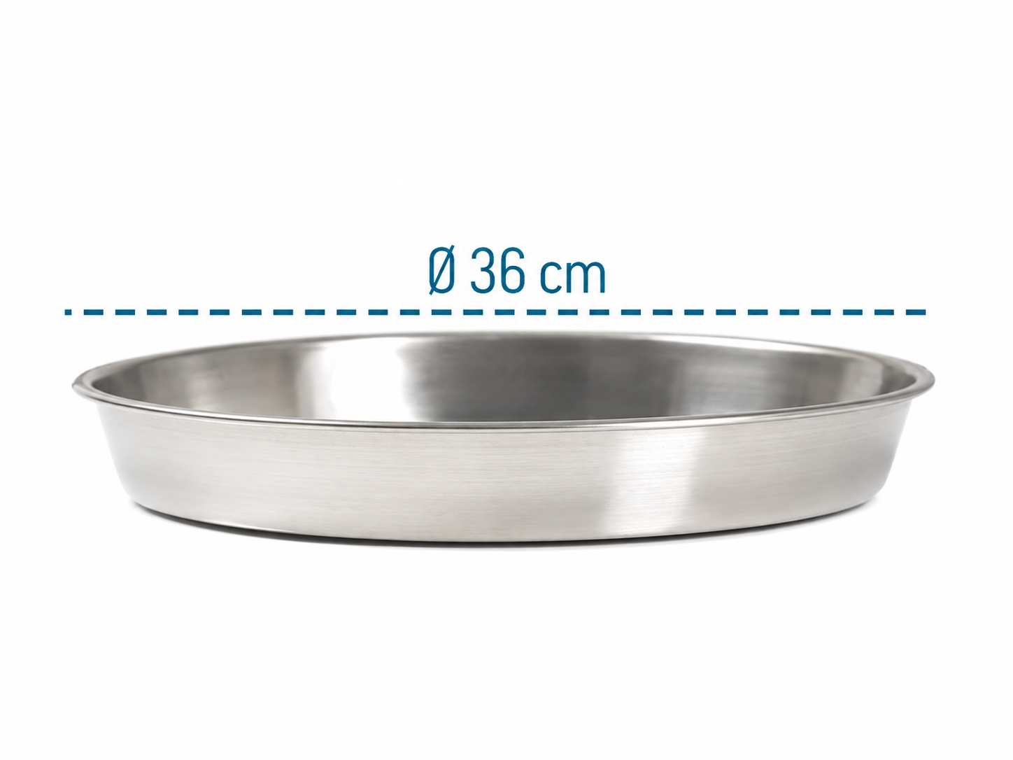 Alezy Çelik Tepsi 36cm