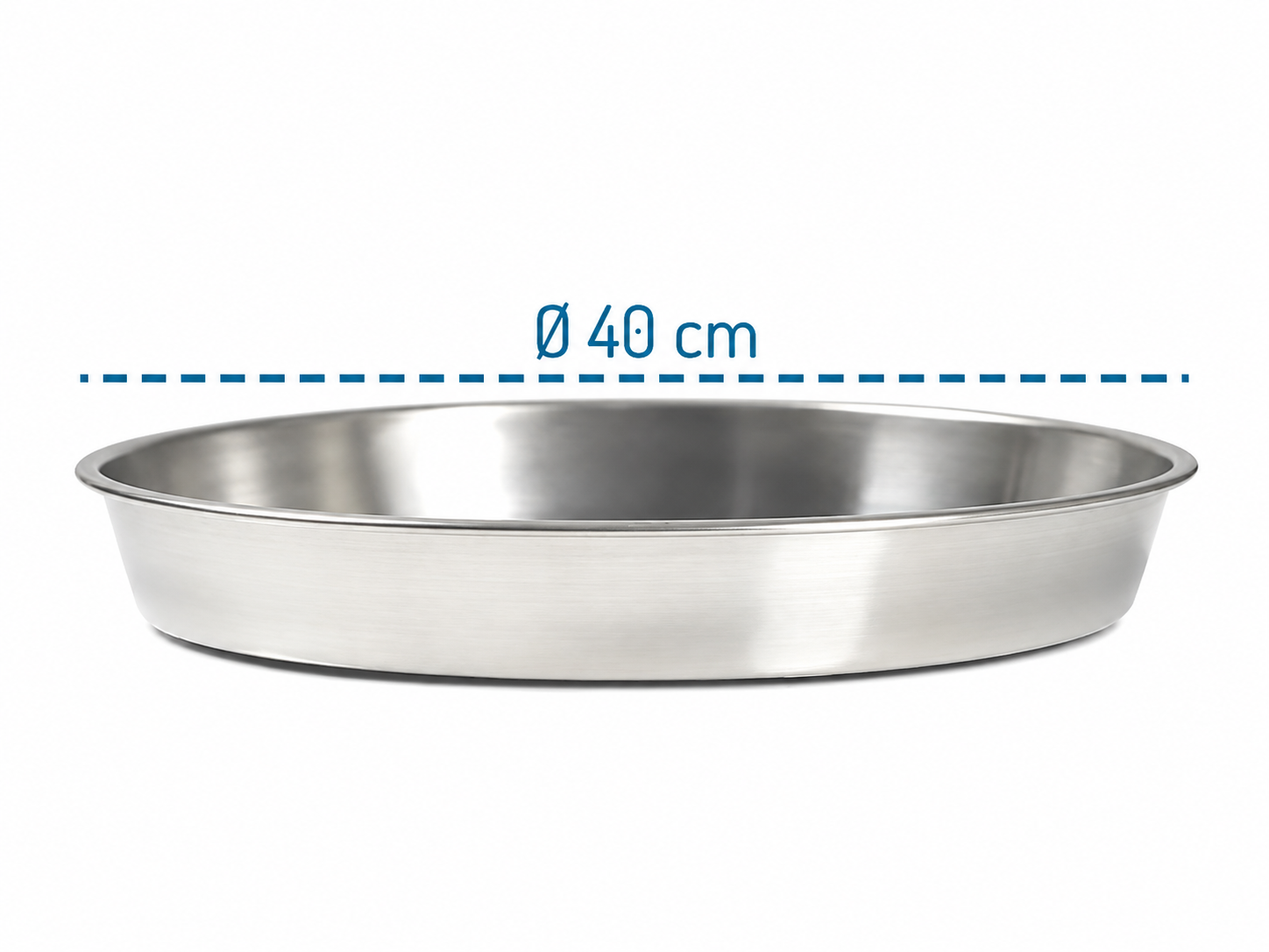 Alezy Çelik Tepsi 40cm