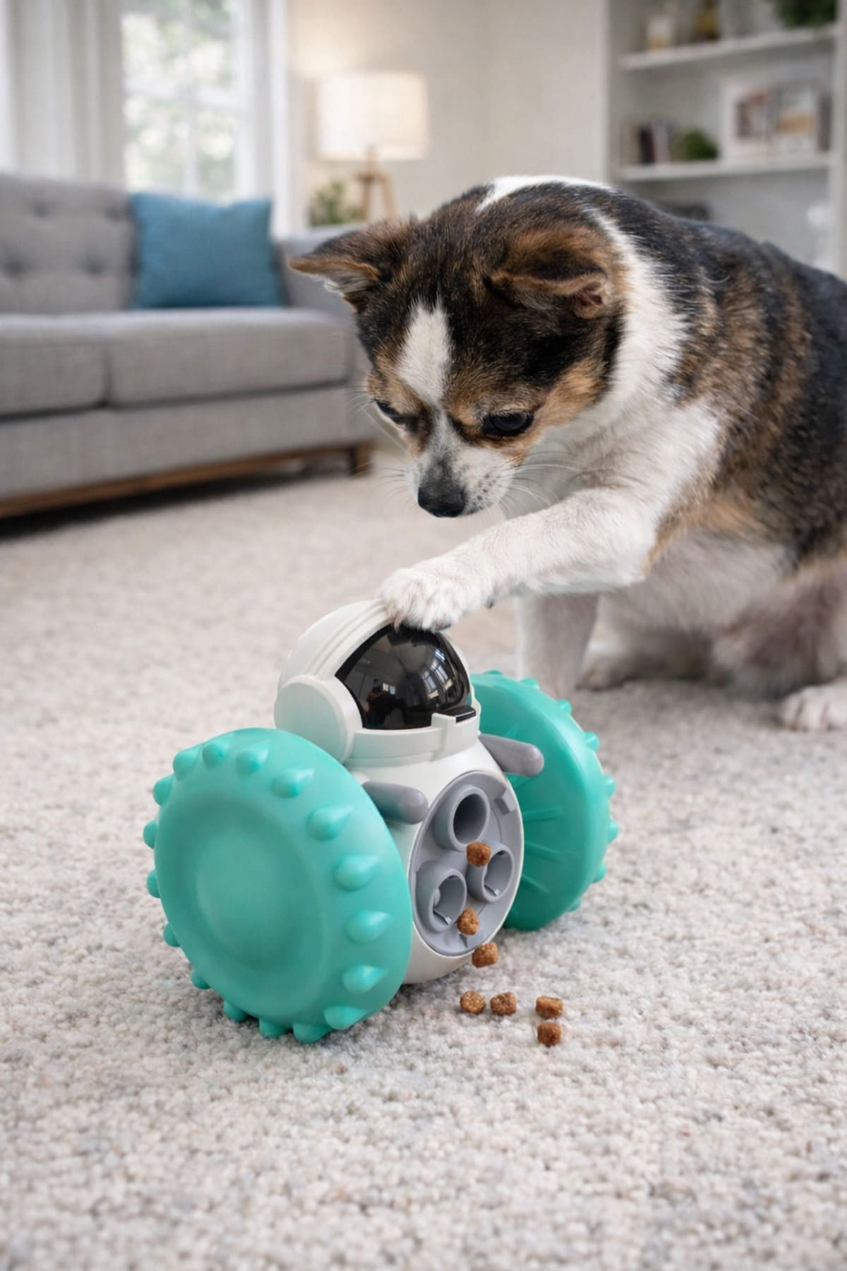 Alezy Kedi-Köpek İnteraktif Ödül Dağıtım Robotu